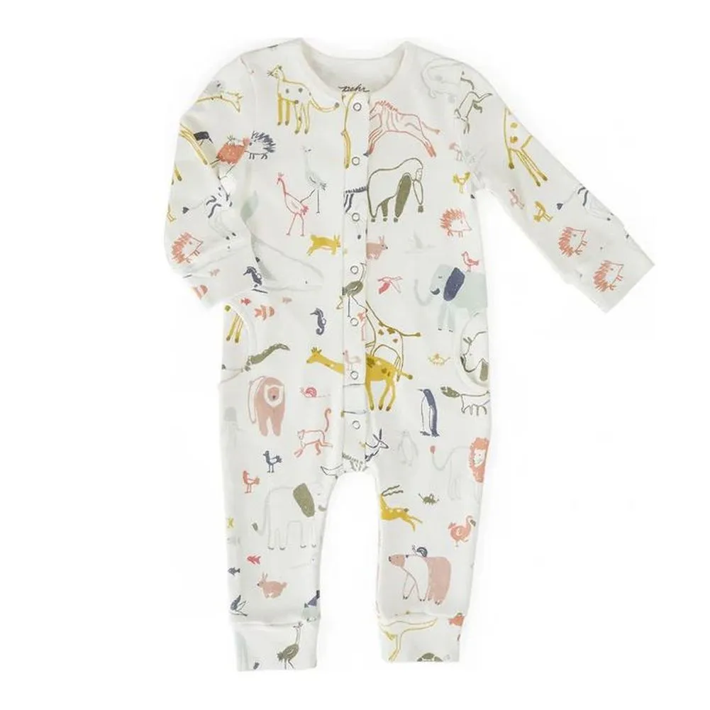 Pehr Organic Cotton Placket Romper