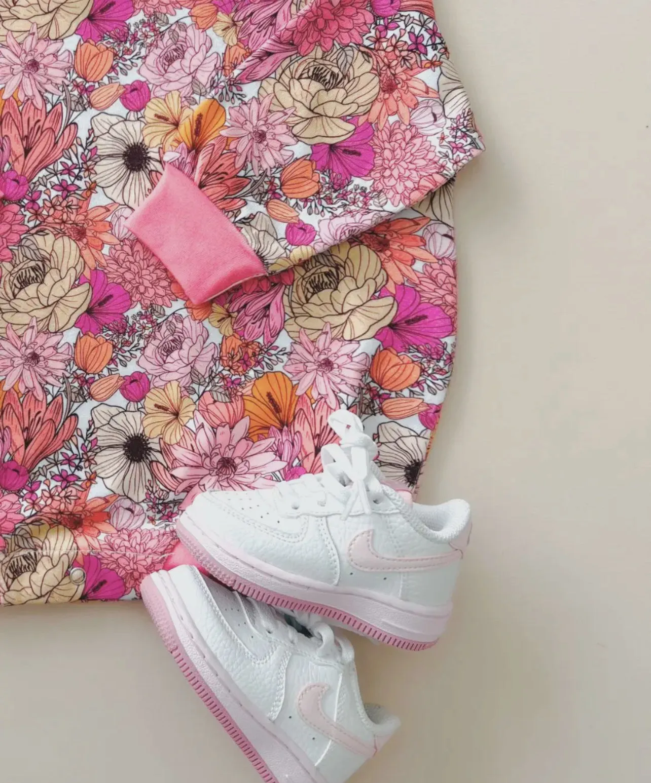 Pink Spring Flower Romper