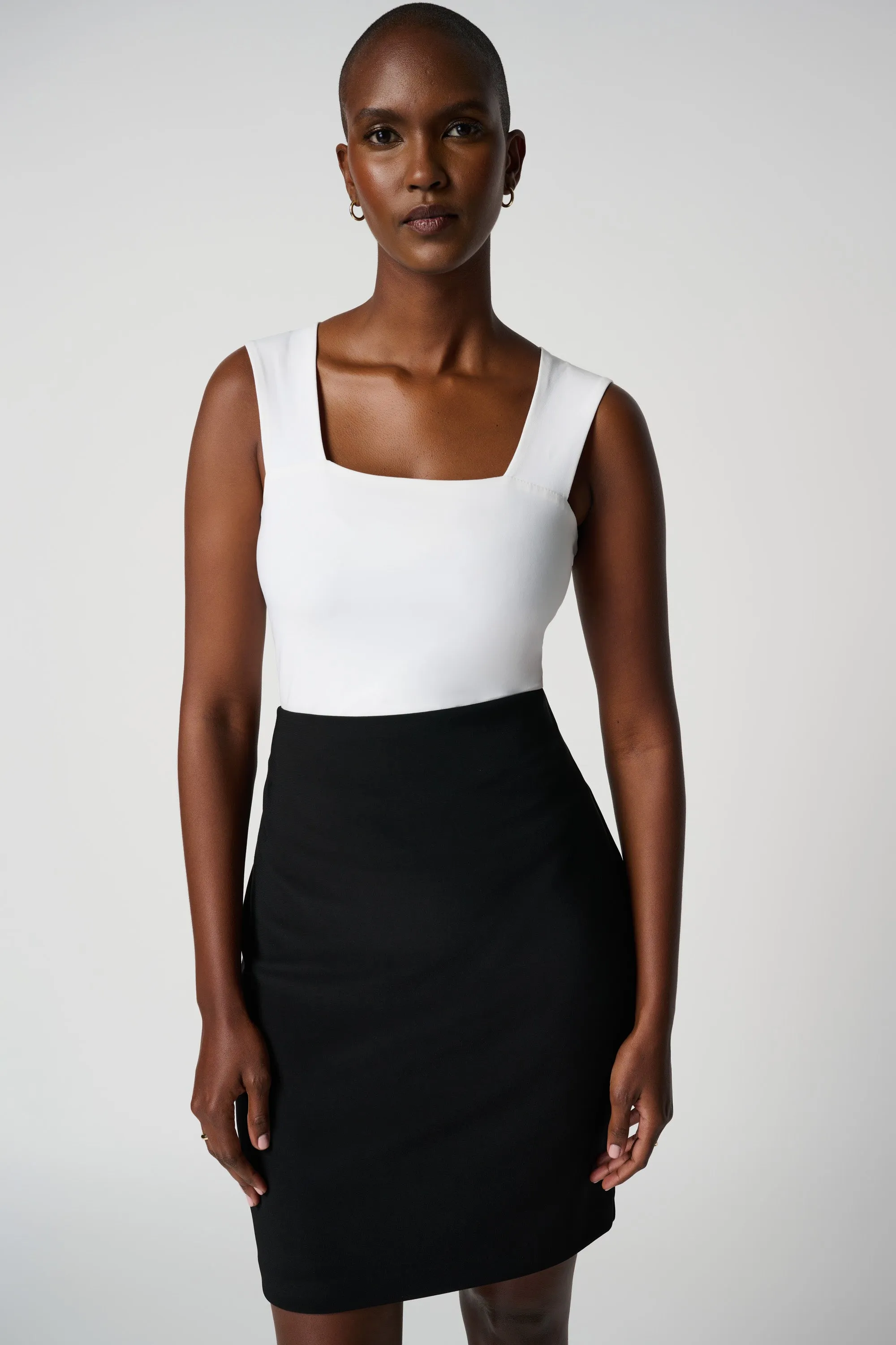 Pull On Pencil Skirt in Black or Midnight Blue. Style JR153071