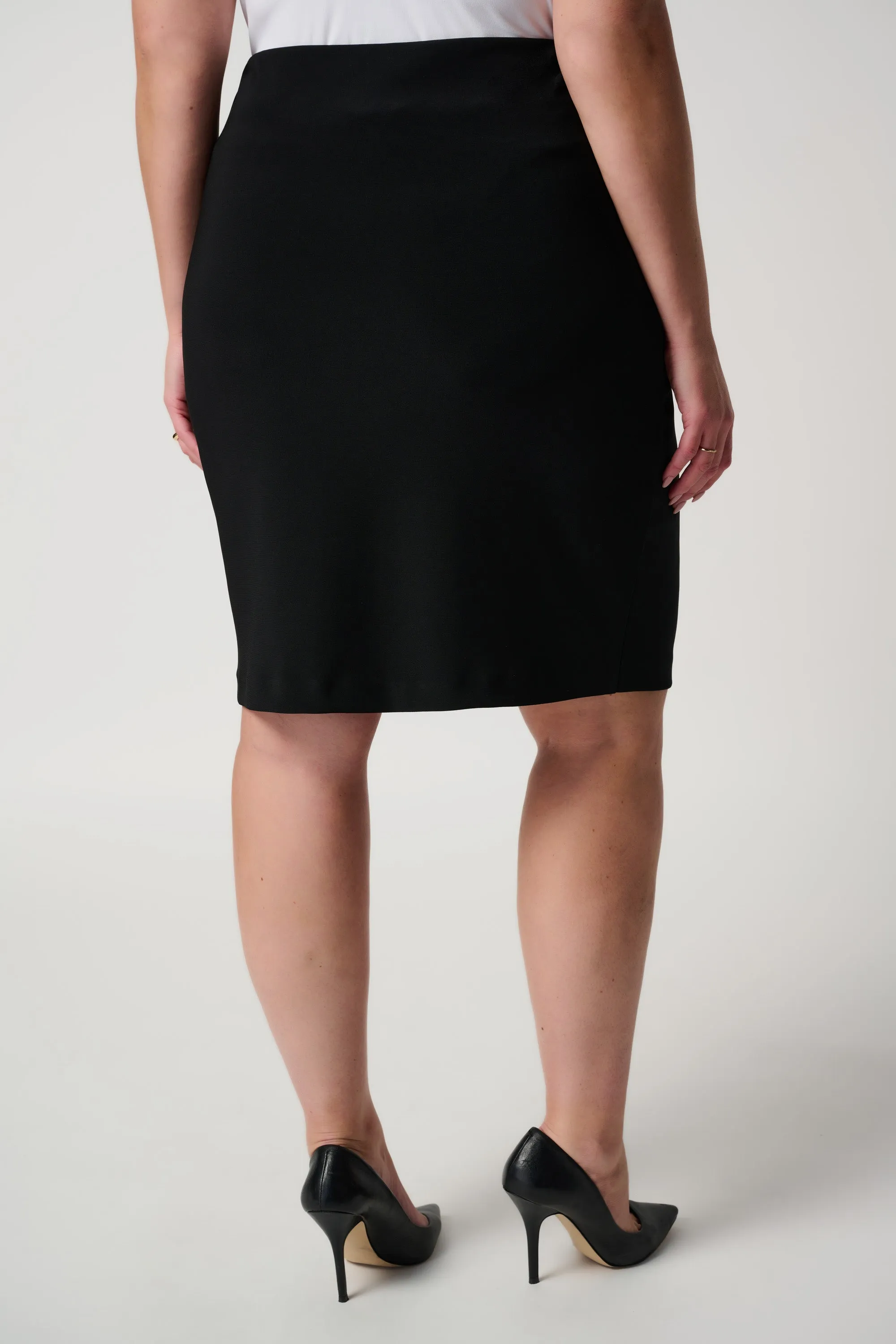 Pull On Pencil Skirt in Black or Midnight Blue. Style JR153071