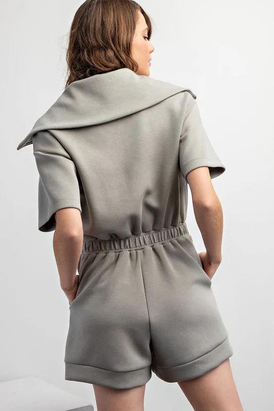 Rae Zip Front Modal Romper