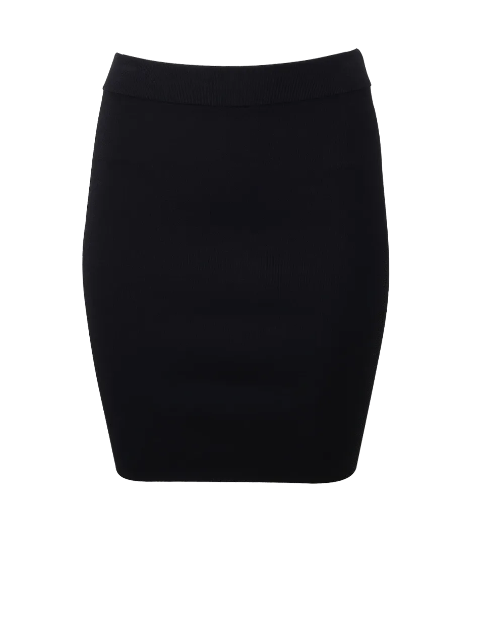 Rayon Knit Pencil Skirt