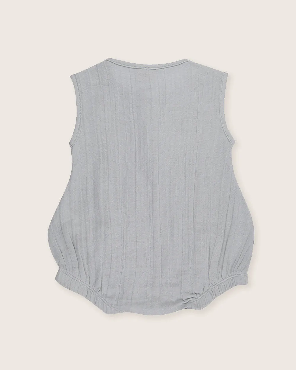 Sky Gauze Bubble Romper