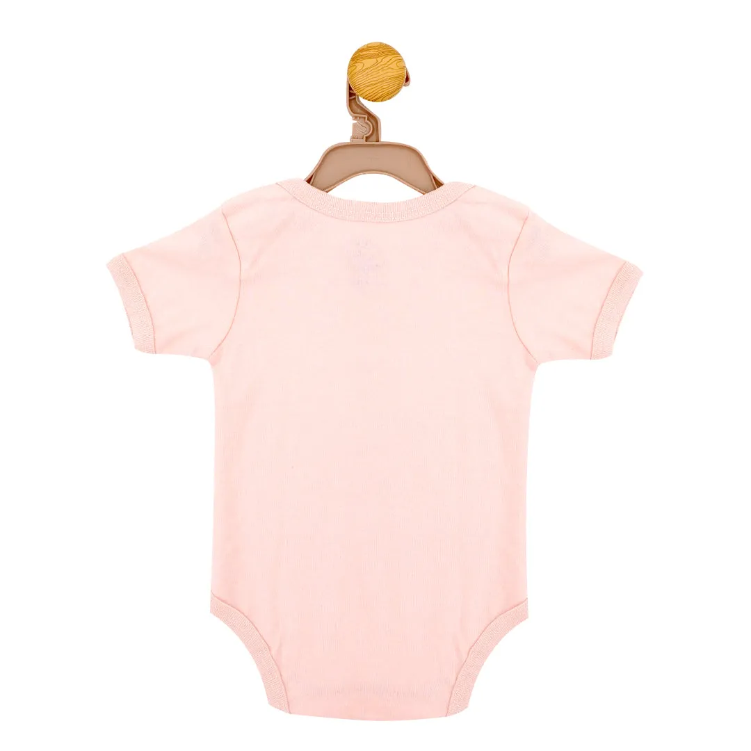 Solid pink Romper