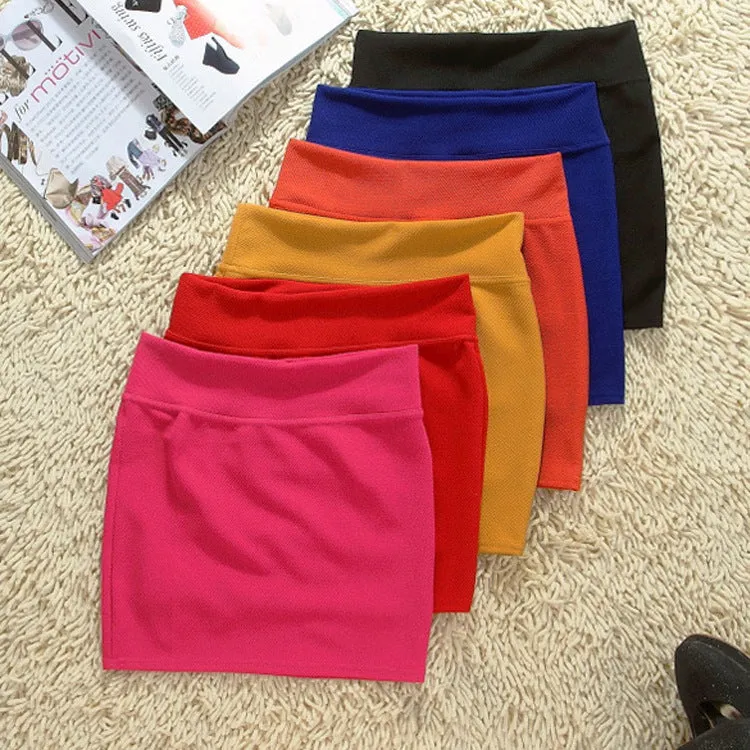 Stretchable Hip Flattering Women High Waist OL Plus Size Pencil Skirt