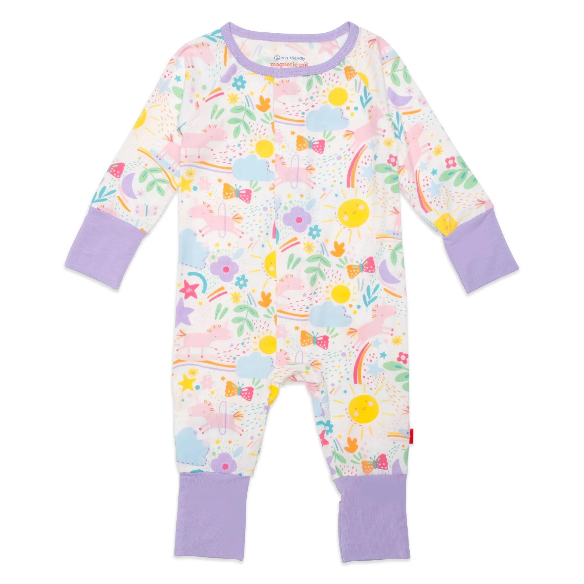 Sunny Day Vibes Modal Magnetic Grow with Me Convertible Romper/Sleeper