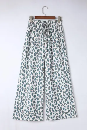 Unrestricted Leopard Print Wide Leg Culottes