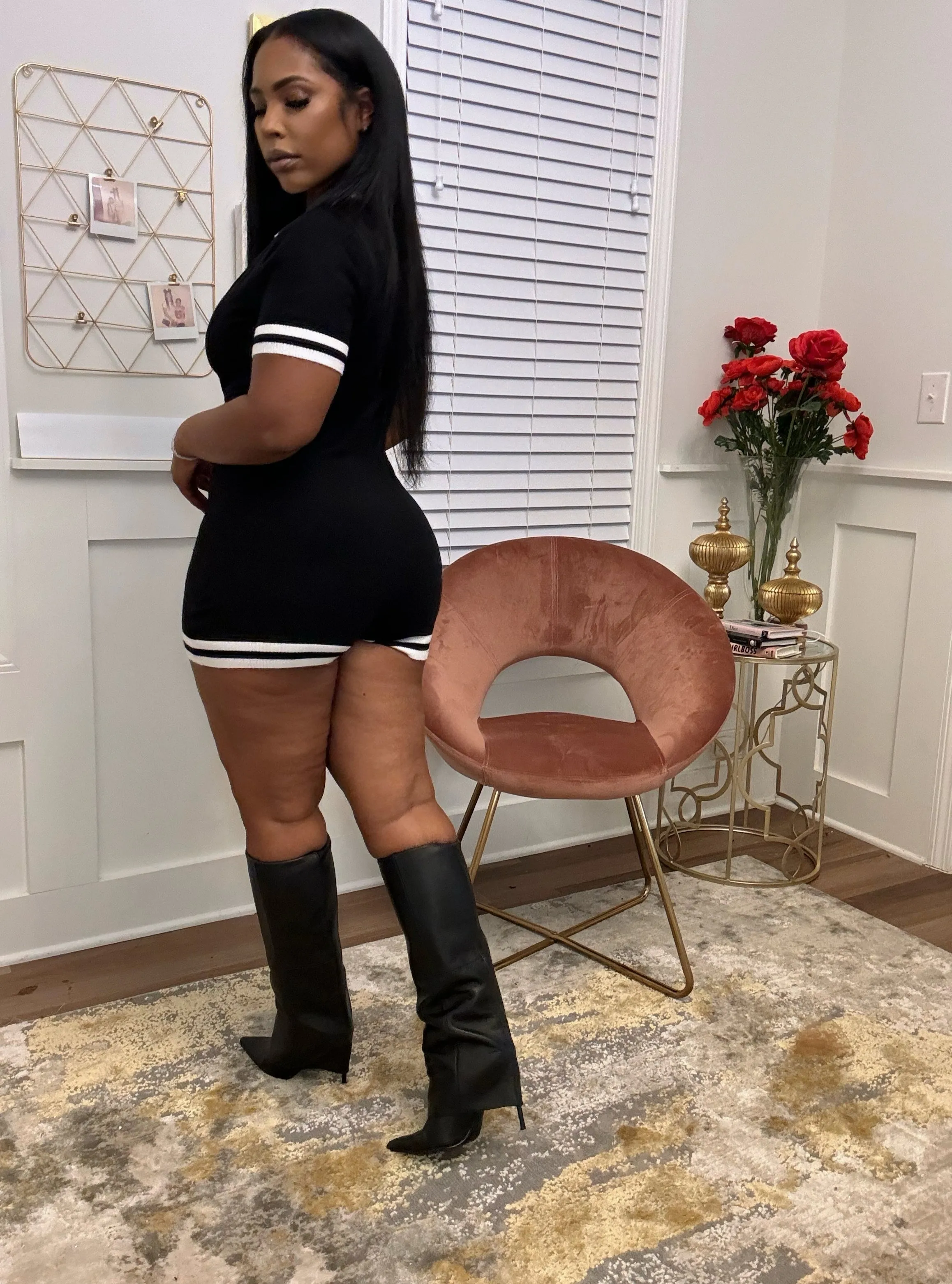 VARSITY POLO ROMPER