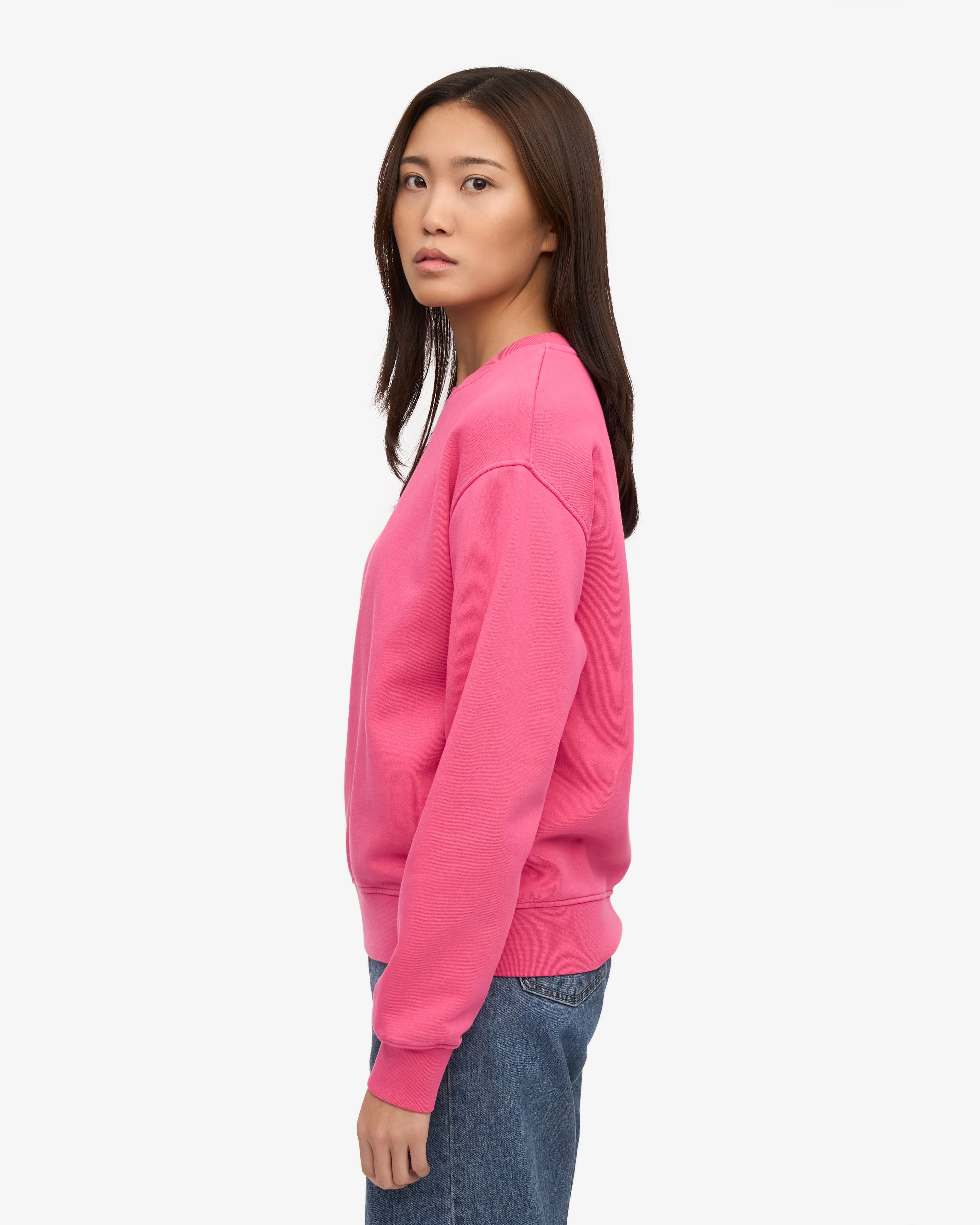 Women Classic Organic Crew - Bubblegum Pink