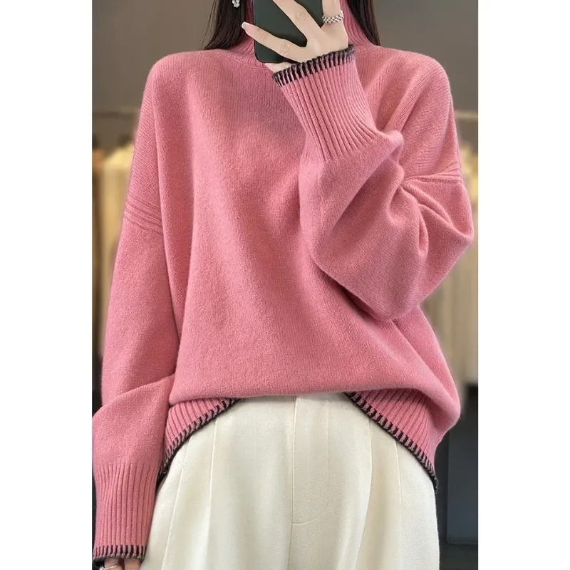 Women's Comfortable Soft Loose Knitted Jumper | Ideal for Autumn/Winter