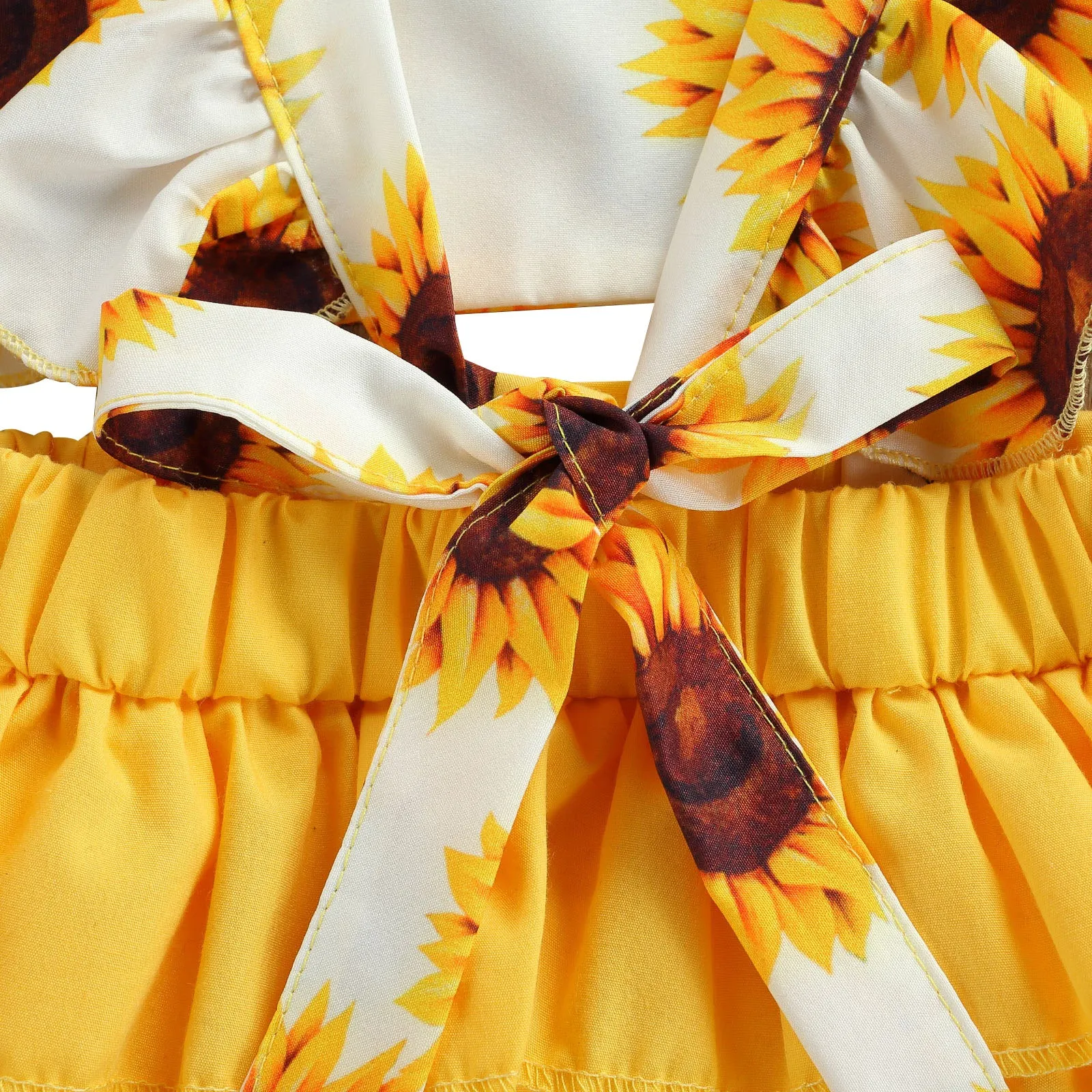 Yellow Sunflower Romper